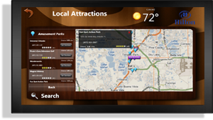 Touchscreen Interactive Local Map